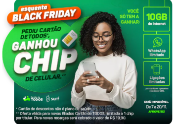 chip de celular grátis na Black Friday do Cartão de TODOS