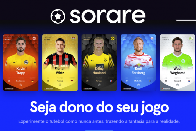 jogo NFT Sorare de futebol com cards colecionáveis