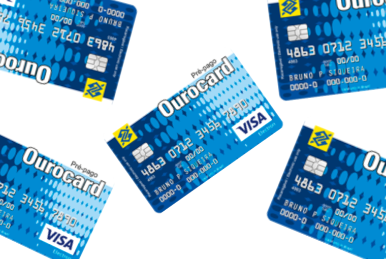 Cartão de crédito Ourocard pré-pago Visa Nacional