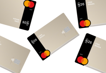 Cartão débito e crédito N26 Mastercard Internacional