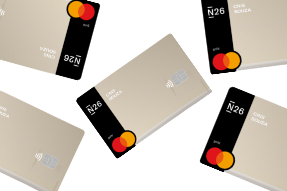 Cartão débito e crédito N26 Mastercard Internacional