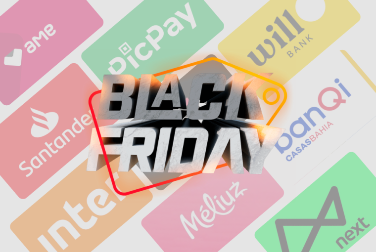 Contas digitais para você ganhar cashback na Black Friday