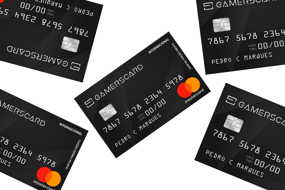 Cartão de crédito pré-pago GamersCard Mastercard Internacional