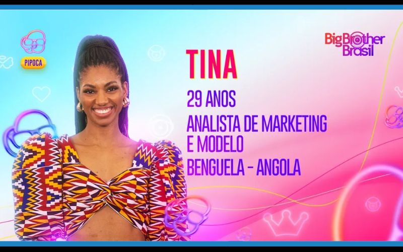 Tina Calamba participante pipoca da Angola BBB 23