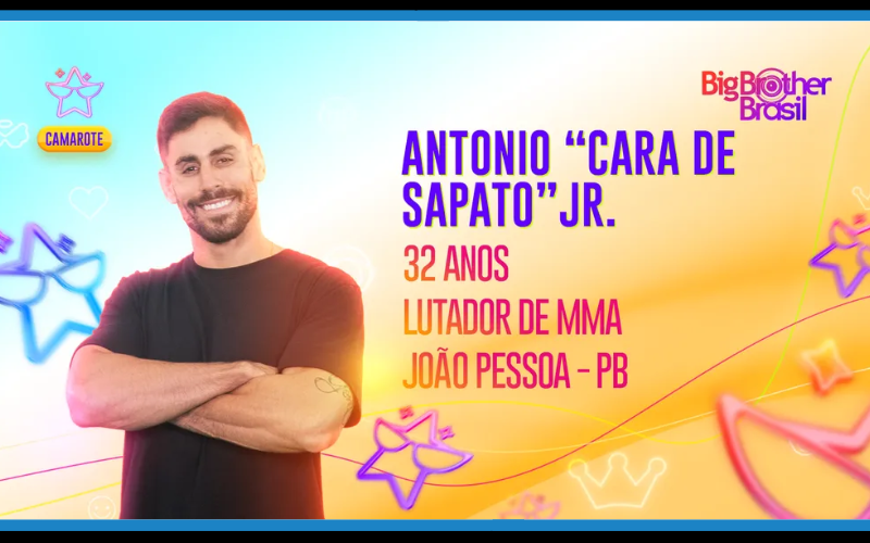 Antônio "Cara de Sapato" Jr. participante Camarote BBB 23