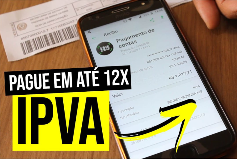 pagar o IPVA parcelado no cartão de crédito