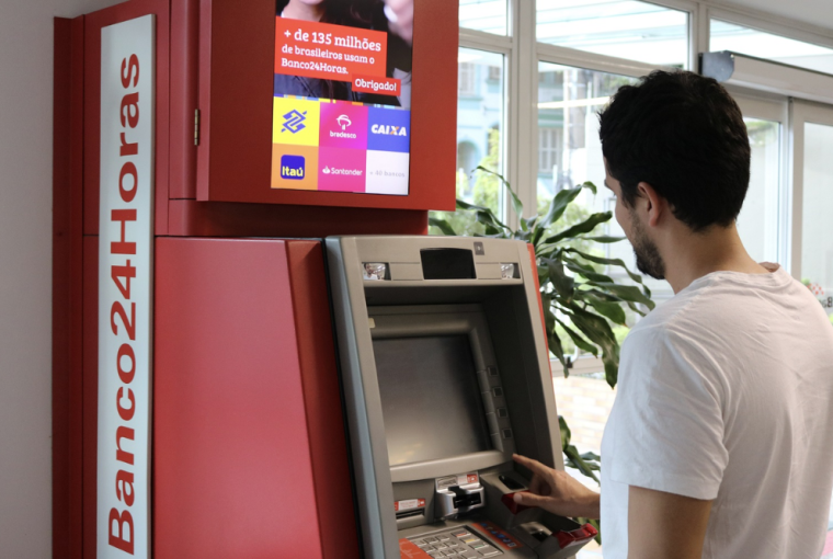 como pagar o IPTU nos caixas Banco24Horas