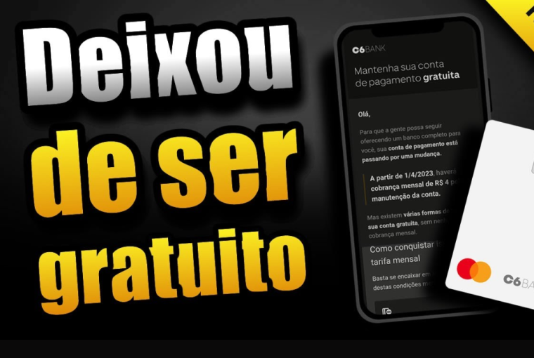 novas taxas conta digital C6 Bank