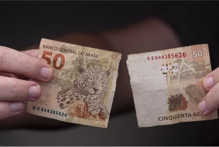 O que fazer com dinheiro rasgado ou danificado?