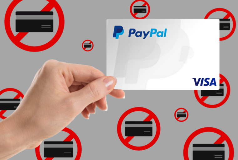 Fim do cartão do Paypal