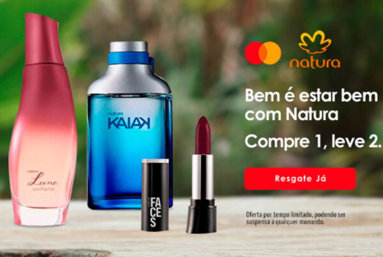 como ganhar produtos Natura grátis com seu cartão de Mastercard