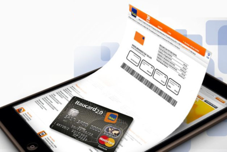 Fatura do cartão Itaú