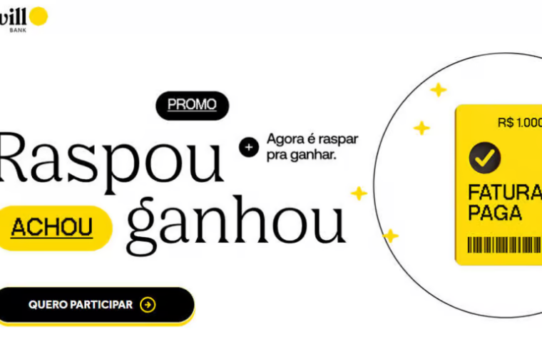 promoção Raspou, Achou, Ganhou do Will Bank